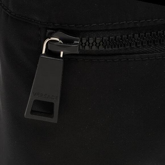 NWT Versace La Medusa Pallazo Black Nylon Fanny Pack Bum Belt Sling Bag $900 - Picture 8 of 13